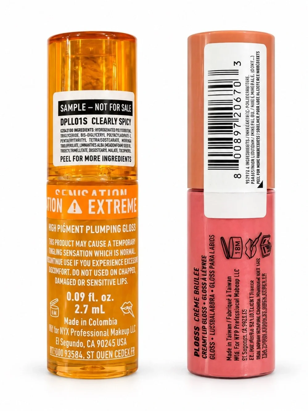 NYX Duck Plump Lip Plumping Gloss & Butter Gloss Mini Duo 2.7ml/4.7ml BRAND NEW